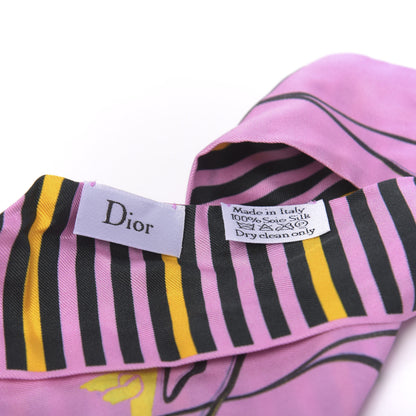 Christian Dior Silk Pink Desert Mitzah Scarf Pink Multicolor 2 of 3