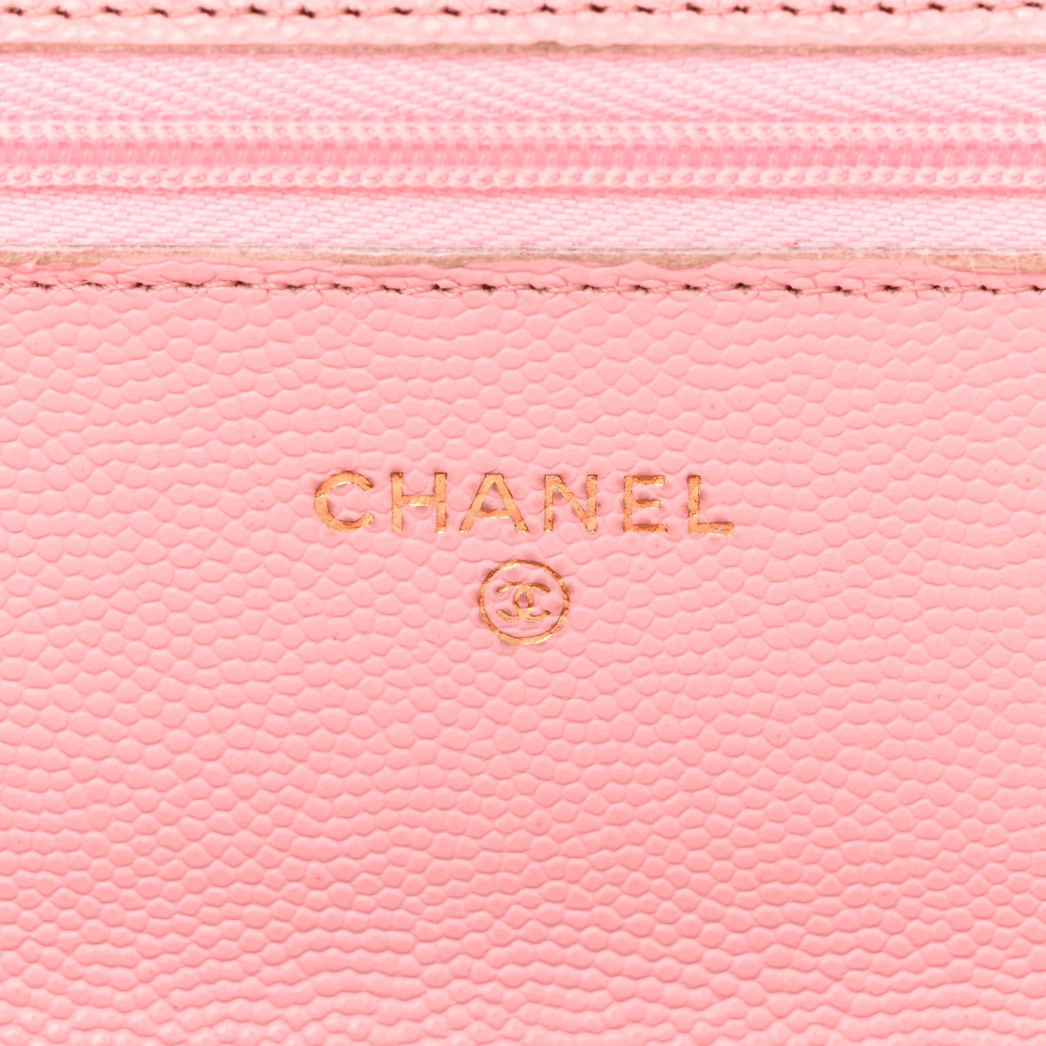 Chanel Caviar Quilted Wallet on Chain WOC Light Pink 6 of 12
