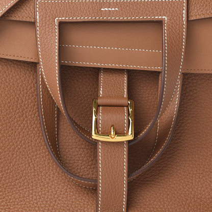 Hermes Taurillon Clemence Halzan 31 Gold 10 of 12