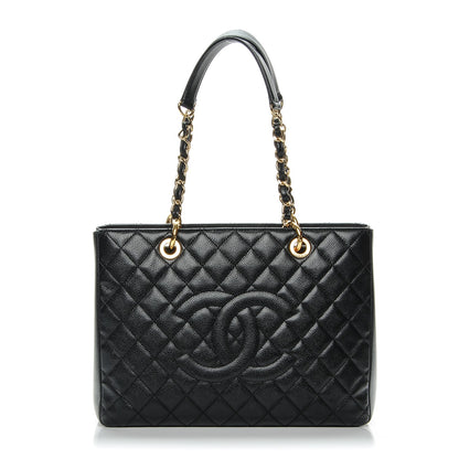 Chanel Caviar Quilted Grand Shopping Tote GST Black 1 of 7