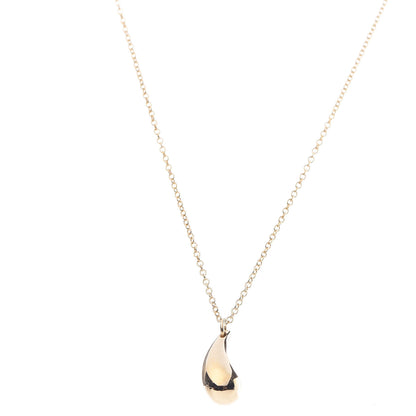 Tiffany 18K Yellow Gold 12mm Elsa Peretti Teardrop Pendant Necklace 4 of 9