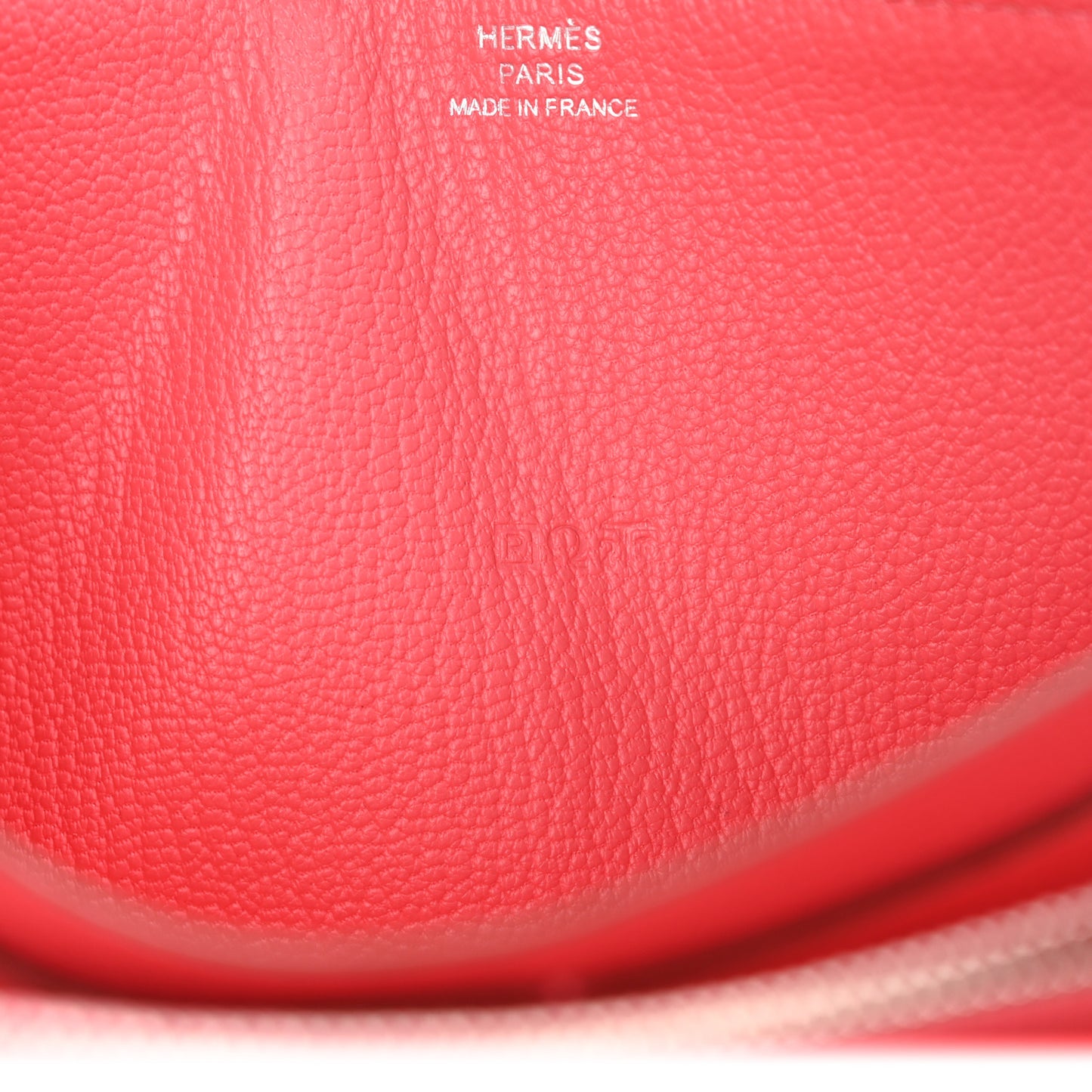 Chevre Mysore Evelyne Long Wallet Rose Tyrien