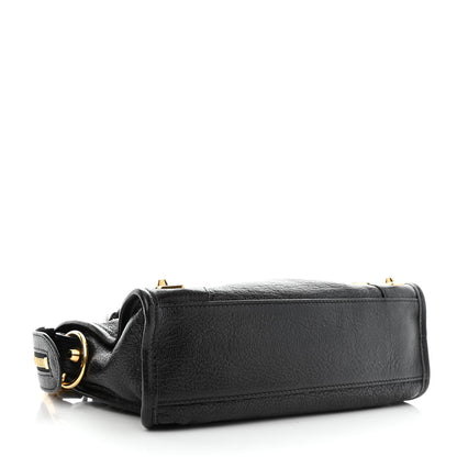 Balenciaga Chevre Gold Metallic Edge Hardware Mini City Black 4 of 11
