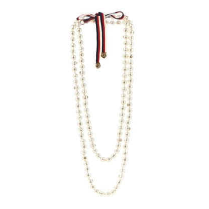 Gucci Pearl GG Sylvie Long Necklace 3 of 7