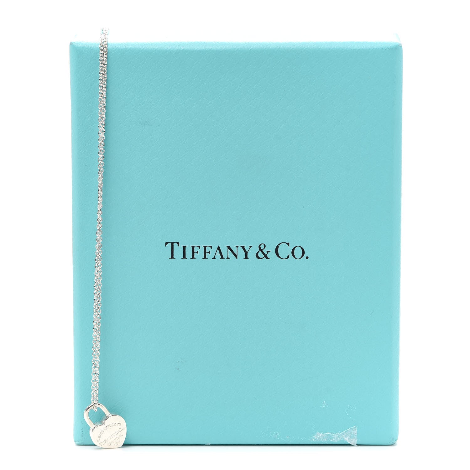 Tiffany Sterling Silver Return to Tiffany Heart Lock Pendant Necklace 6 of 6