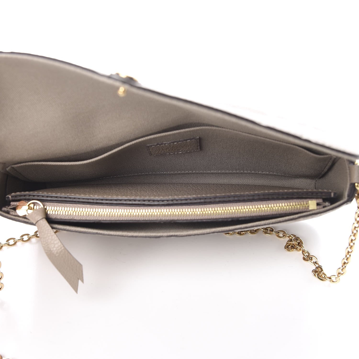 Louis Vuitton Empreinte Pochette Felicie Chain Wallet Tourterelle 4 of 13