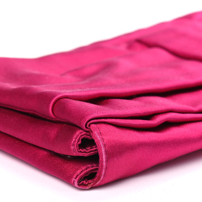 Prada Satin Rasso Bow Pochette Clutch Fuxia 8 of 10