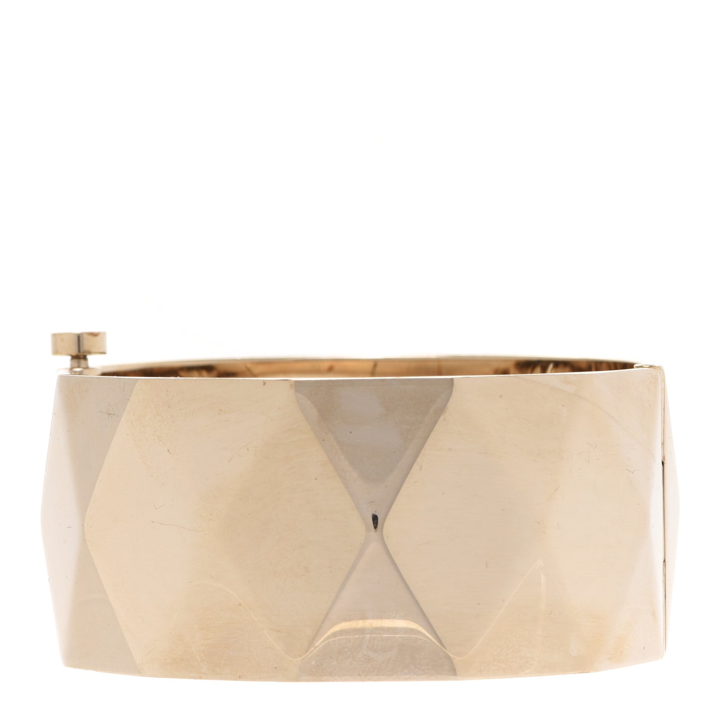 Quilted Metal CC Cuff Gold