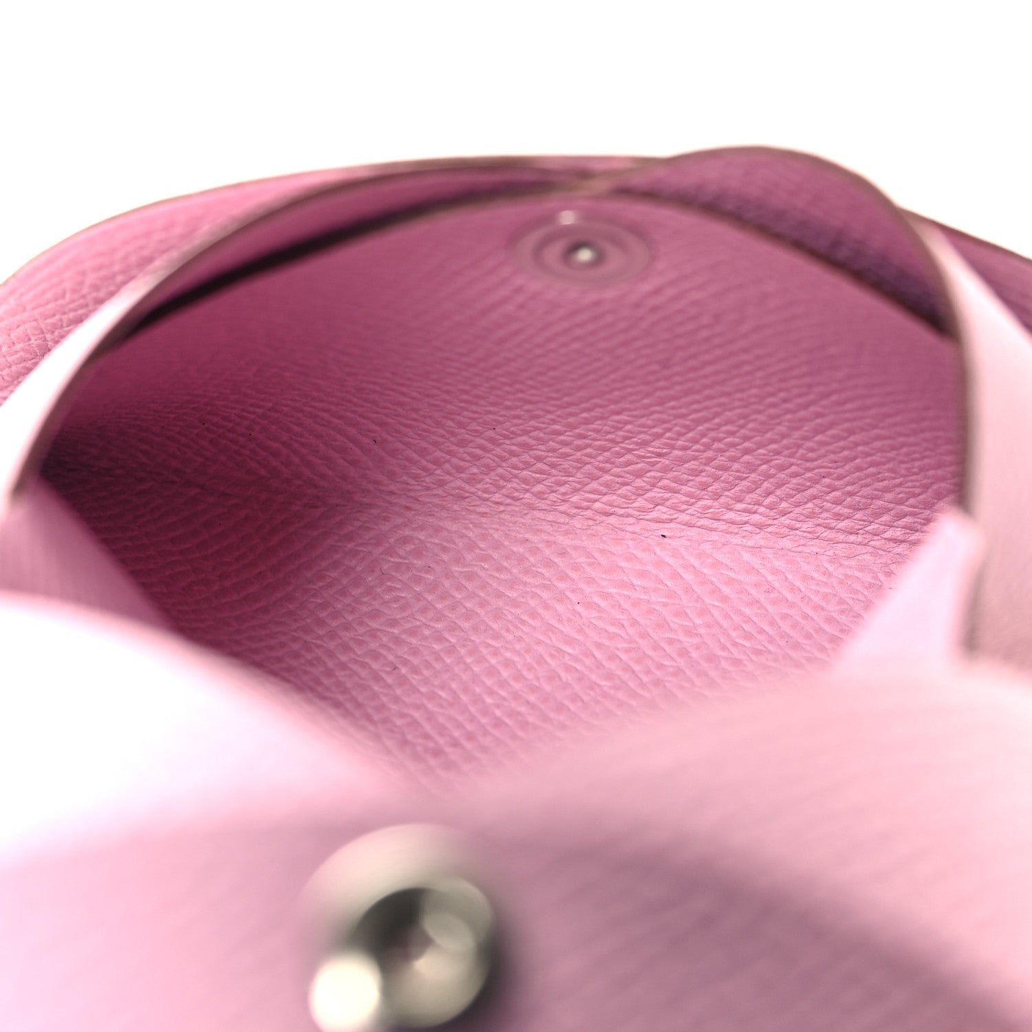 Hermes Epsom Calvi Duo Card Case Mauve Sylvestre 7 of 9