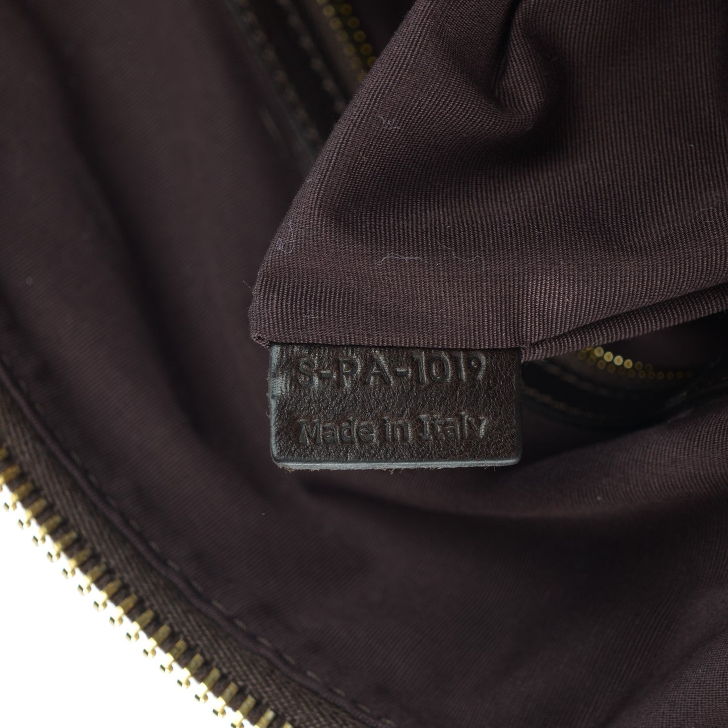 Calfskin Bowler Bag Dark Brown