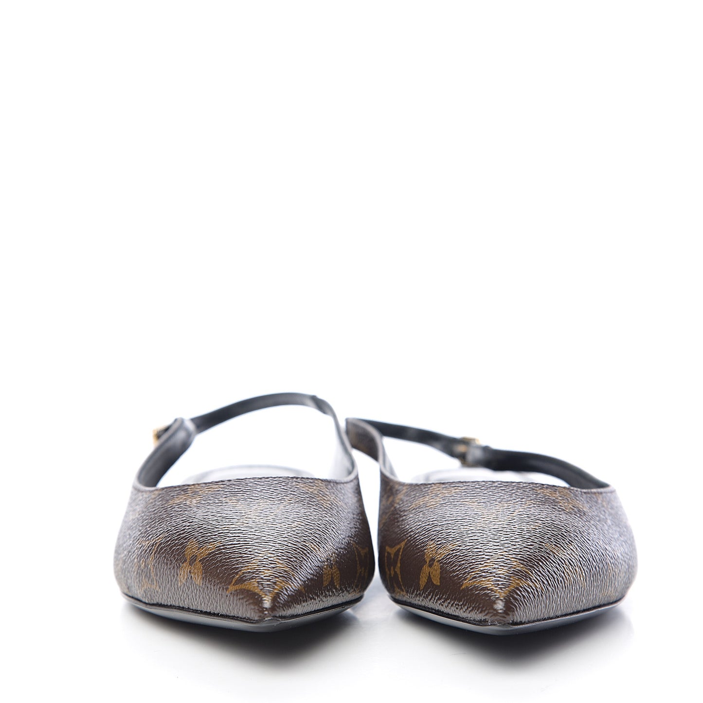 Patent Monogram Cherie Slingback Ballerina Flats 38