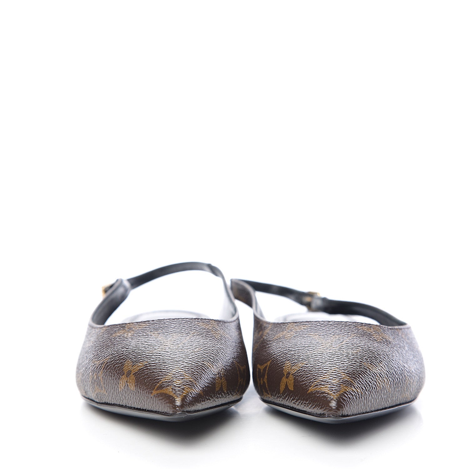 Louis Vuitton Patent Monogram Cherie Slingback Ballerina Flats 38 2 of 8