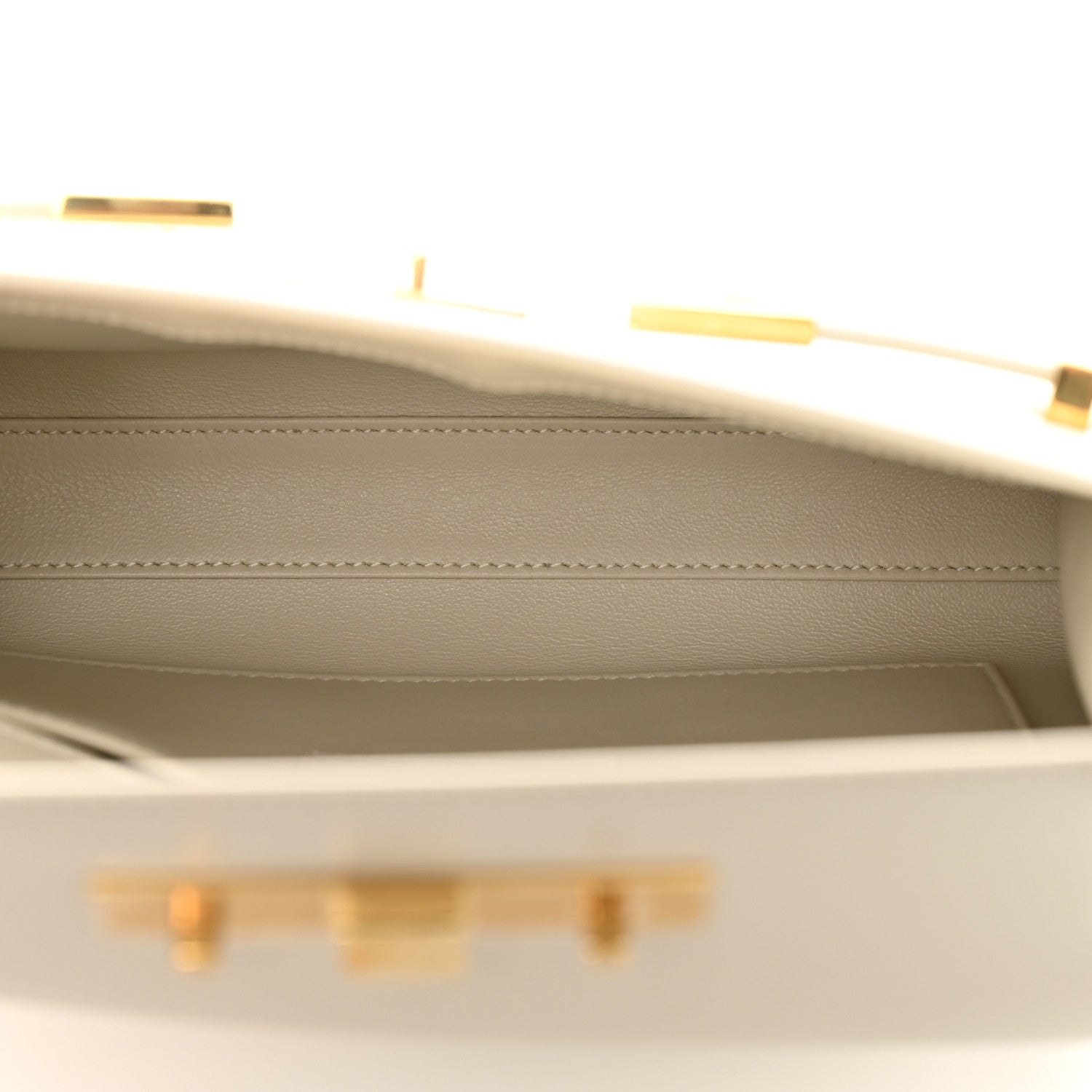 Saint Laurent Smooth Calfskin Manhattan Shoulder Bag Crema Soft 5 of 10