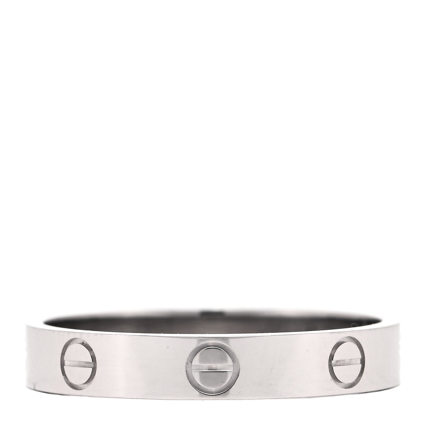 18K White Gold 3.5mm LOVE Wedding Band Ring 60 9