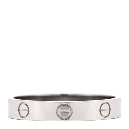 Cartier 18K White Gold 3.5mm LOVE Wedding Band Ring 60 9 2 of 10