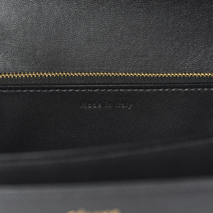 Celine Liege Calfskin Medium Classic Box Flap Bag Black 9 of 11