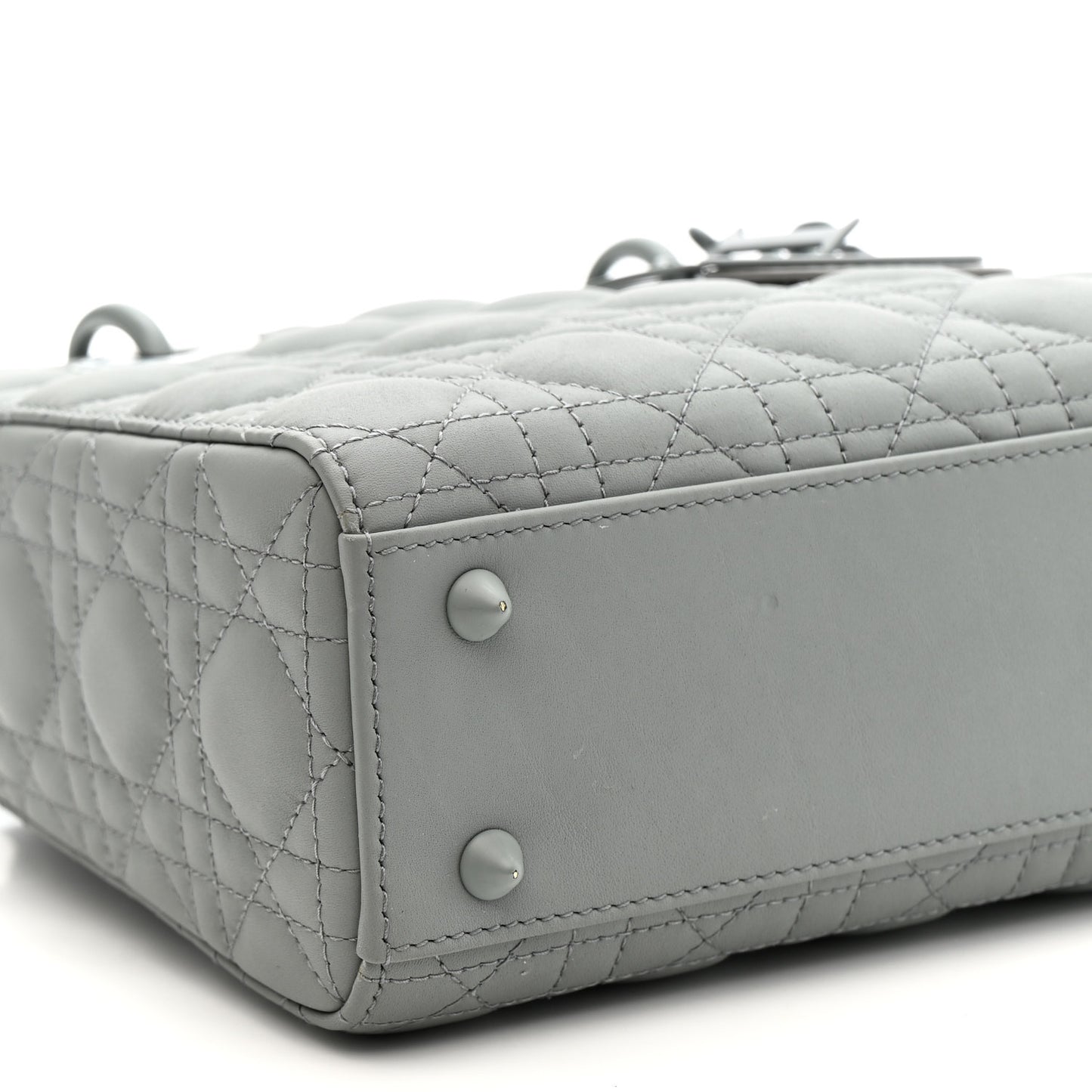 Ultra Matte Calfskin Cannage Small My ABCDior Lady Dior Gray