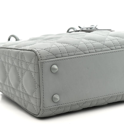 Christian Dior Ultra Matte Calfskin Cannage Small My ABCDior Lady Dior Gray 9 of 14