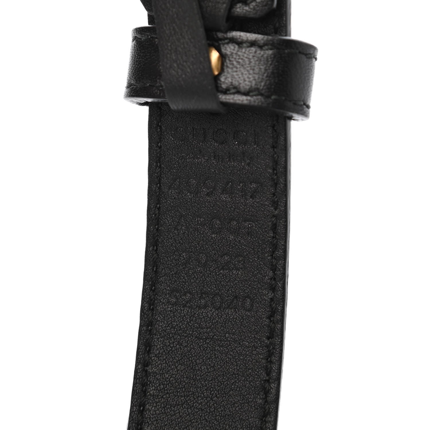 Gucci Calfskin Double G 20mm Belt 70 28 Black 4 of 4