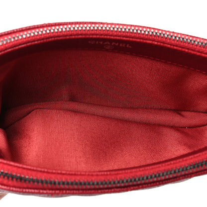 Chanel Caviar Quilted Small Clutch With Chain Red 4 of 8