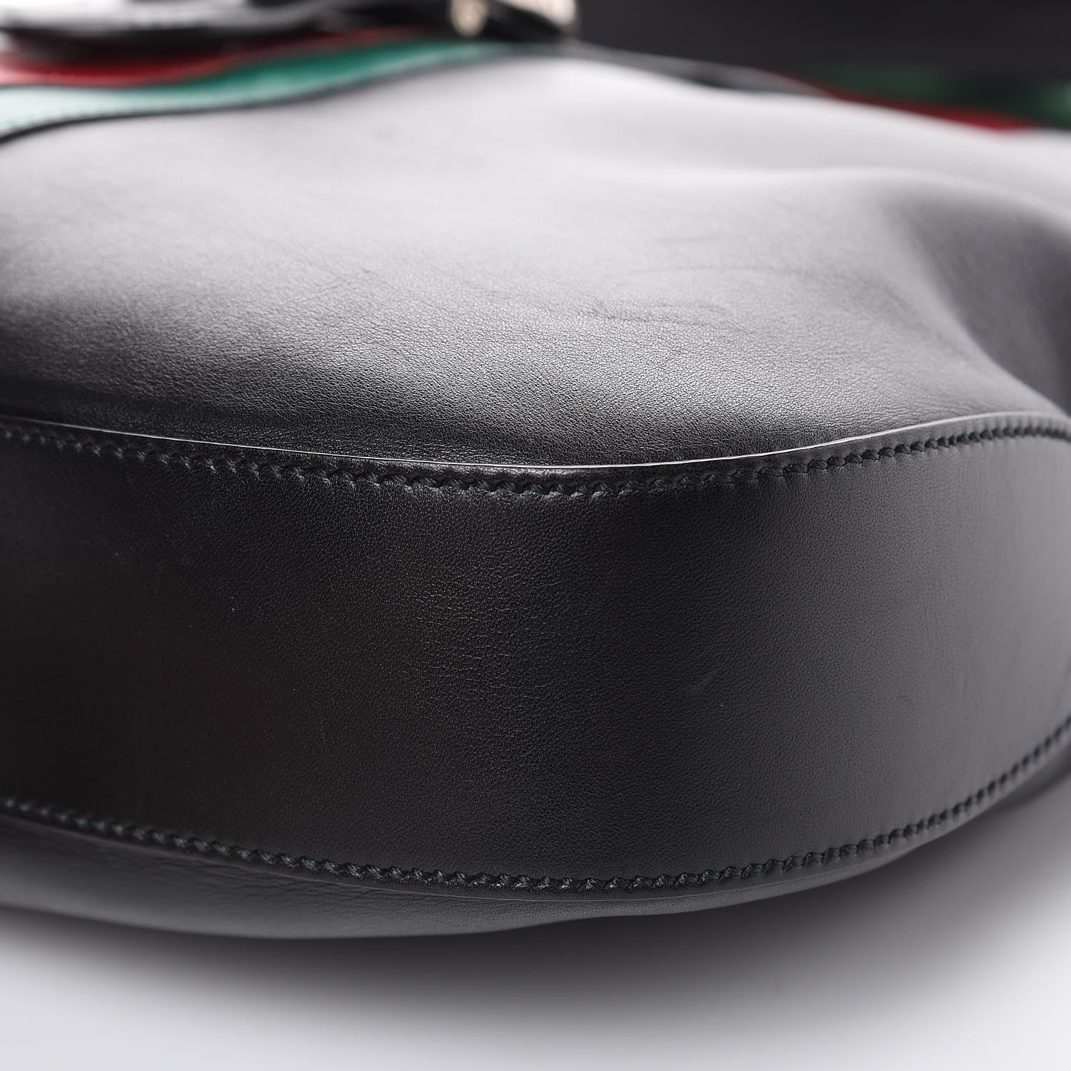 Gucci Calfskin Web Stripe Medium Dionysus Hobo Black 9 of 15