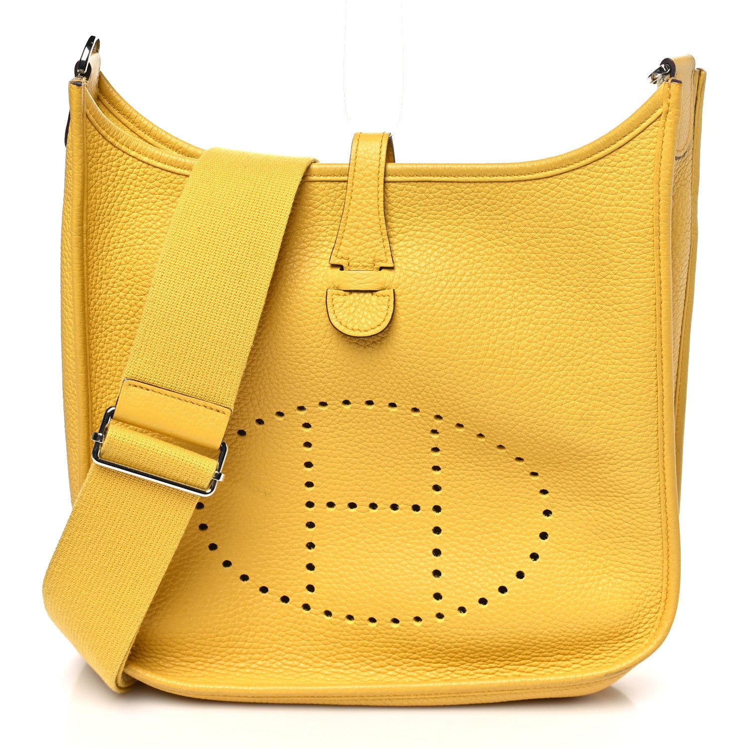 Hermes Taurillon Clemence Evelyne III PM Jaune Ambre 1 of 10