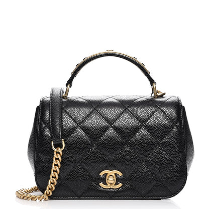 Chanel Caviar Mini Carry Around Flap Bag Black 1 of 9