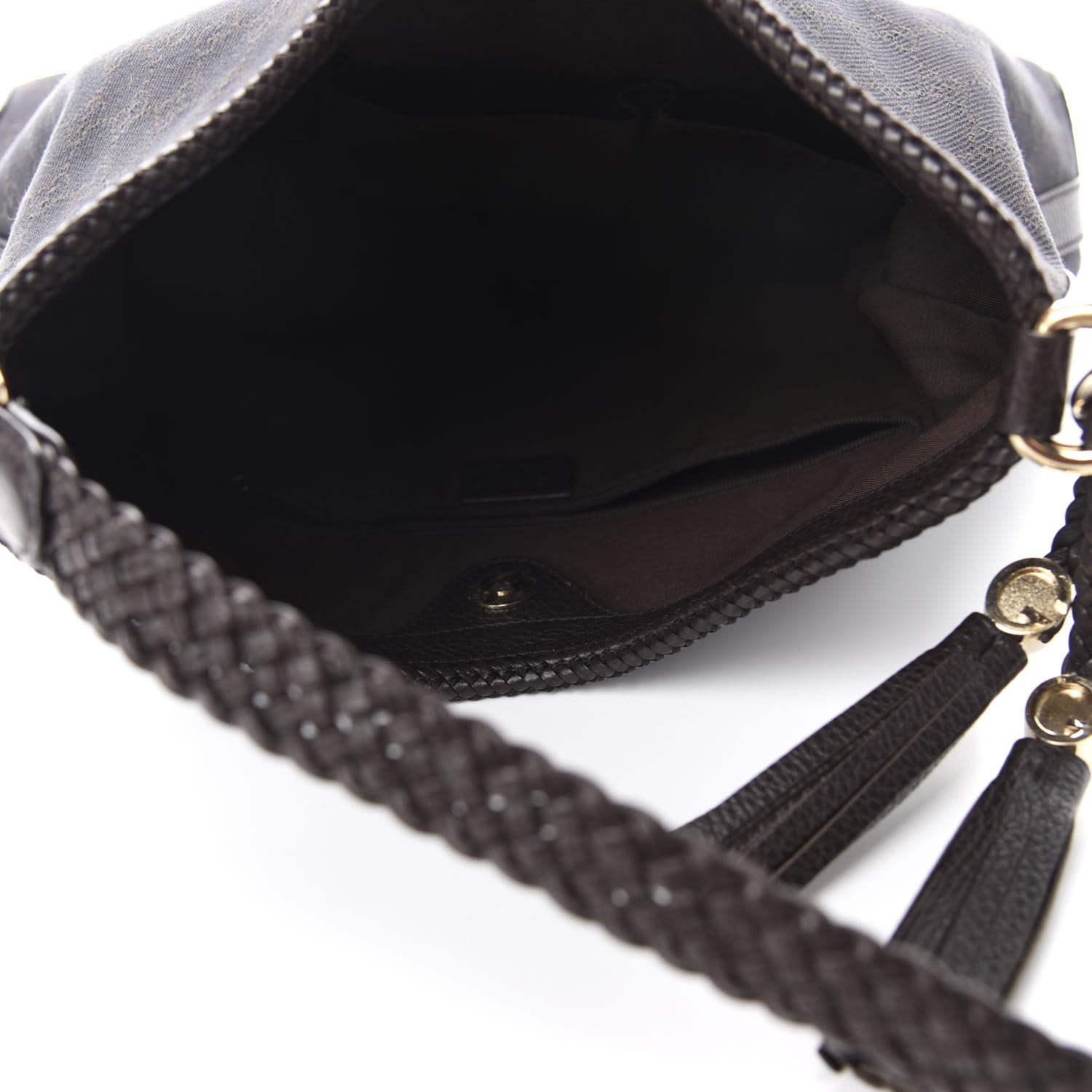 Gucci Monogram Medium Marrakech Hobo Dark Brown 5 of 15