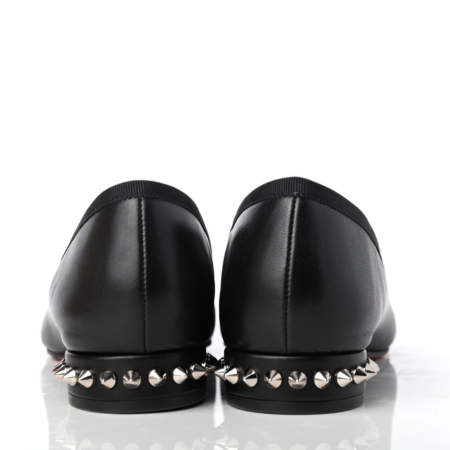 Nappa Spiked Hall Flats 38.5 Black