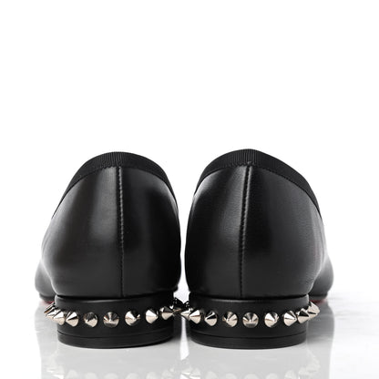 Christian Louboutin Nappa Spiked Hall Flats 38.5 Black 8 of 10