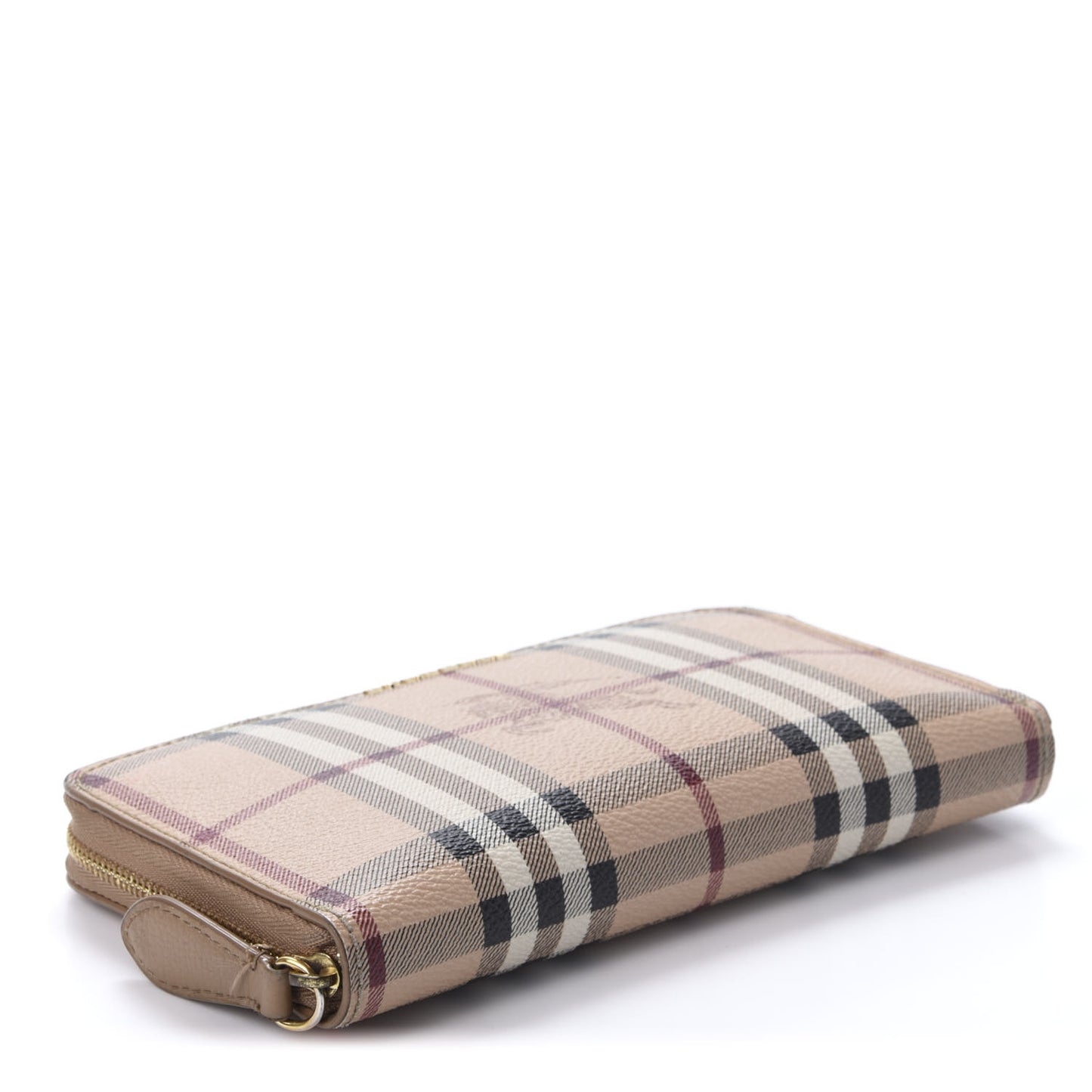 Haymarket Check Large Ziggy Zip Around Wallet Dusty Pink