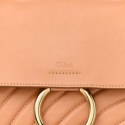 Chloe Smooth Calfskin Quilted Medium Faye Day Shoulder Bag Bleached Brown 8 of 11