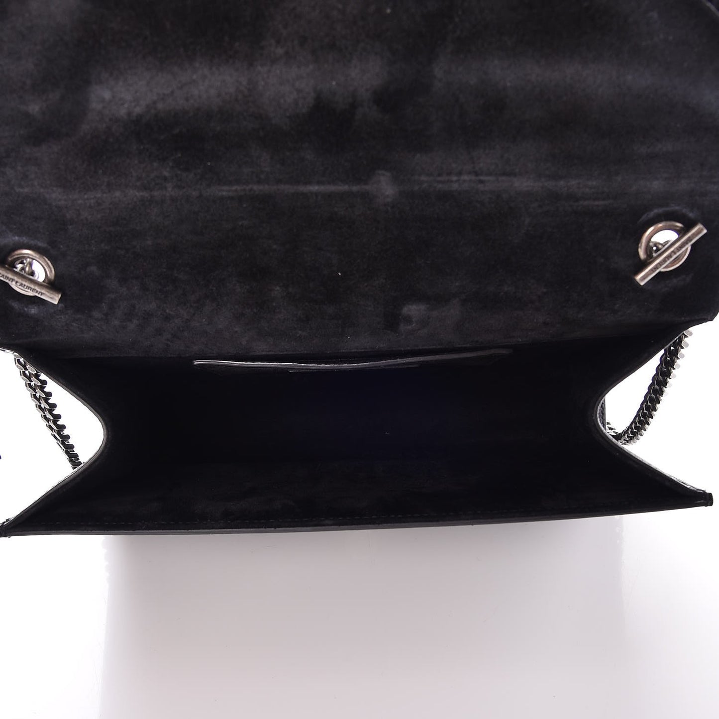Calfskin Fringe Medium Snake Monogram Satchel Black
