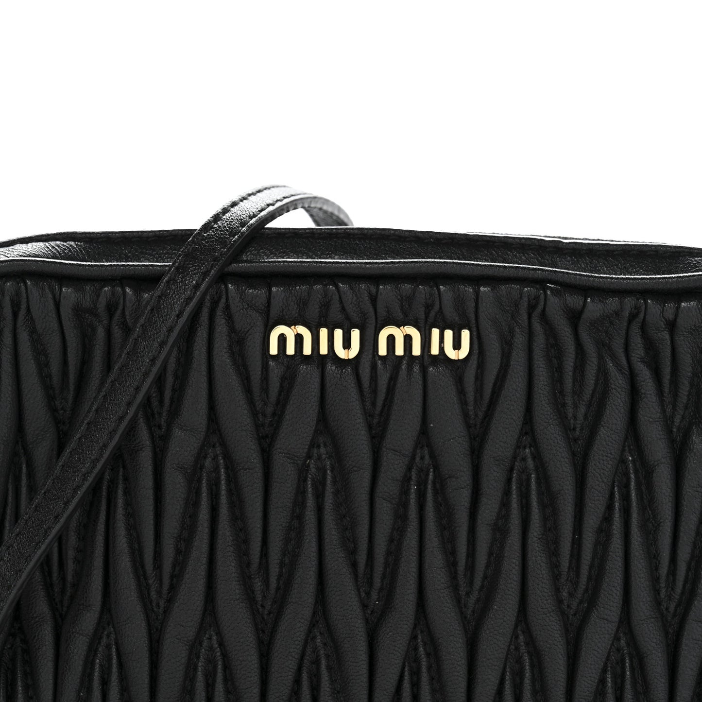 Nappa Matelasse Crossbody Black