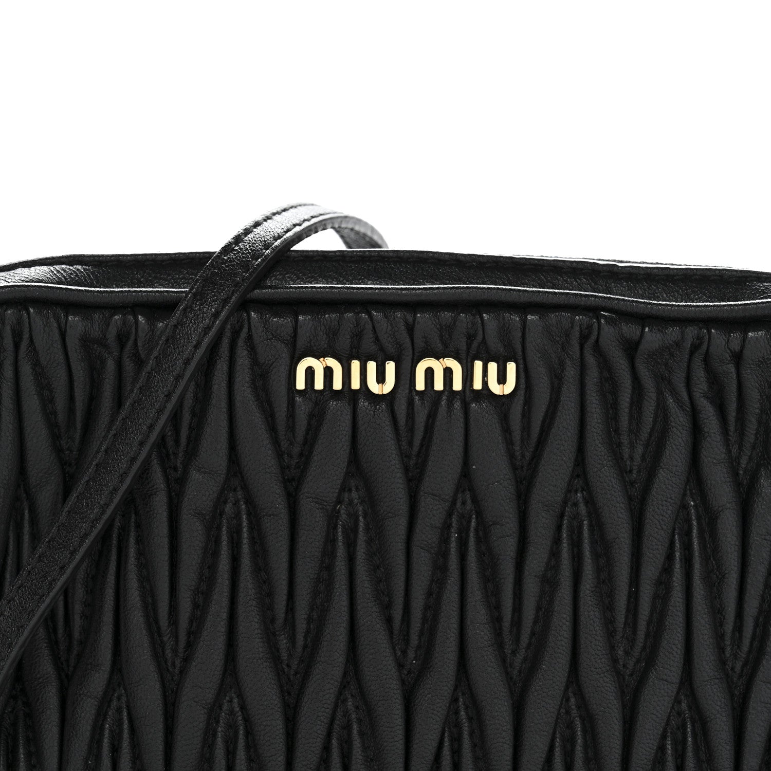 Miu Miu Nappa Matelasse Crossbody Black 9 of 12