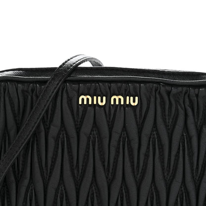 Miu Miu Nappa Matelasse Crossbody Black 9 of 12