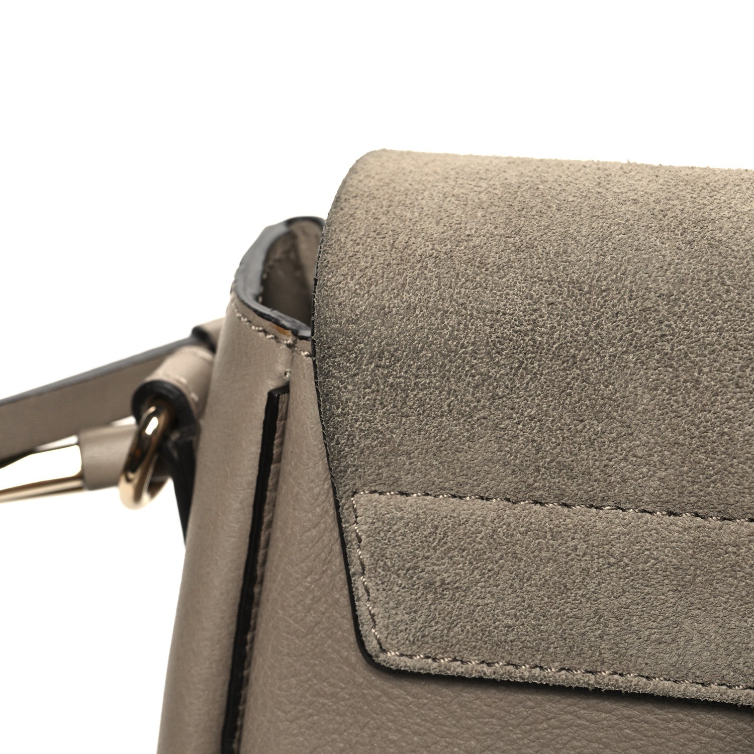 Chloe Suede Calfskin Medium Faye Backpack Motty Grey 10 of 10