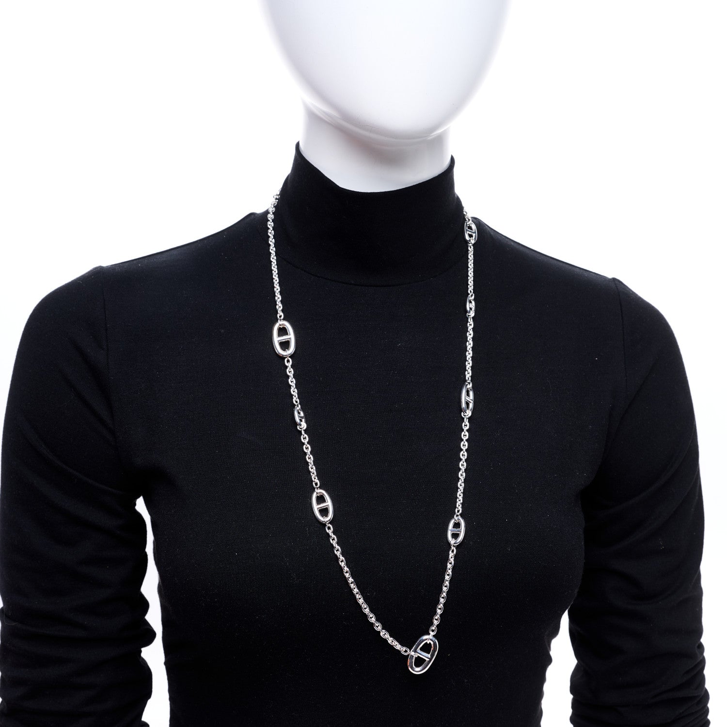 Hermes Sterling Silver Farandole Necklace 80 2 of 6