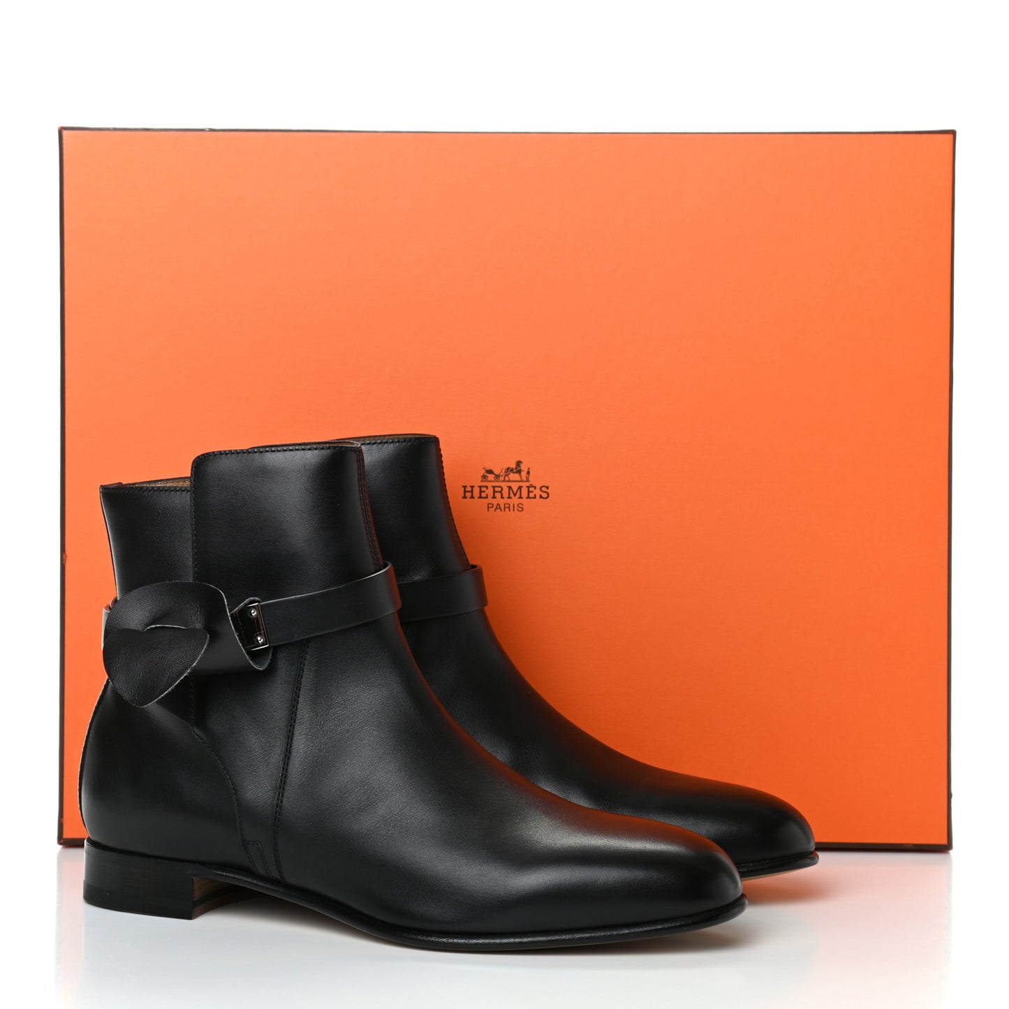 Calfskin Neo Low Boots 37.5 Black
