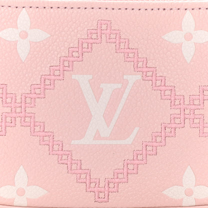 Louis Vuitton Empreinte Monogram Giant Broderies Mini Pochette Accessories Pink Creme 7 of 10