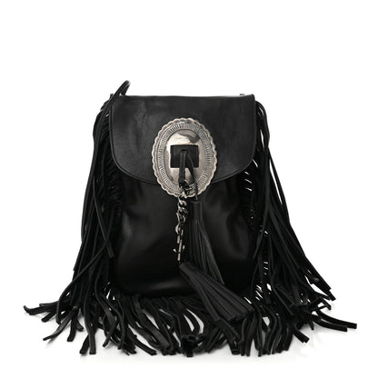 Saint Laurent Lambskin Anita Tassed Crossbody Bag Black 1 of 10
