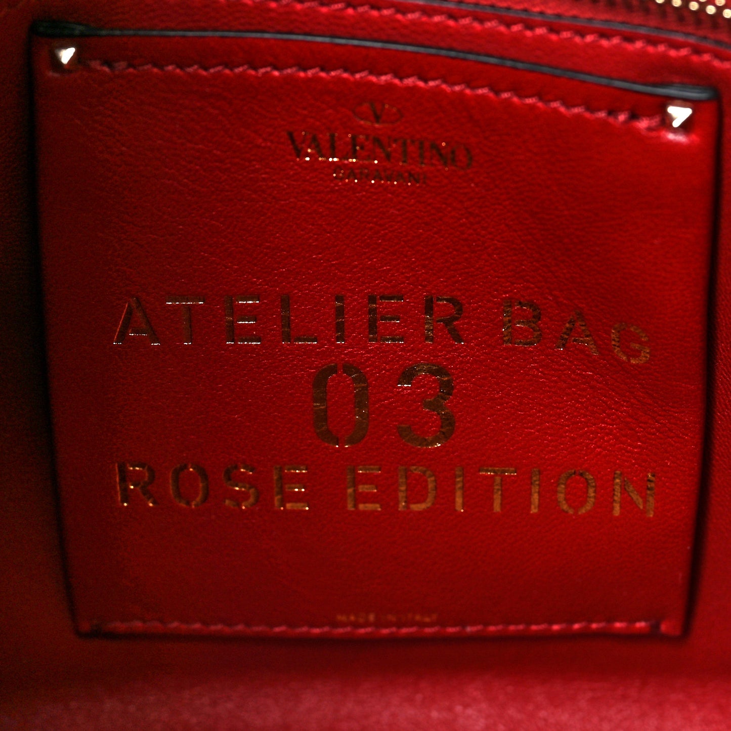 Nappa Atelier 03 Rose Edition Small Hobo Rosso Valentino