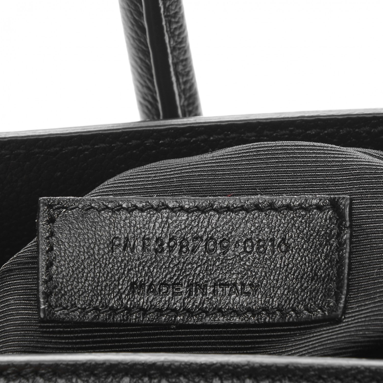 Saint Laurent Grained Calfskin Small Sac De Jour Black 7 of 7