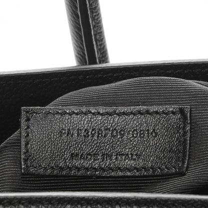 Saint Laurent Grained Calfskin Small Sac De Jour Black 7 of 7