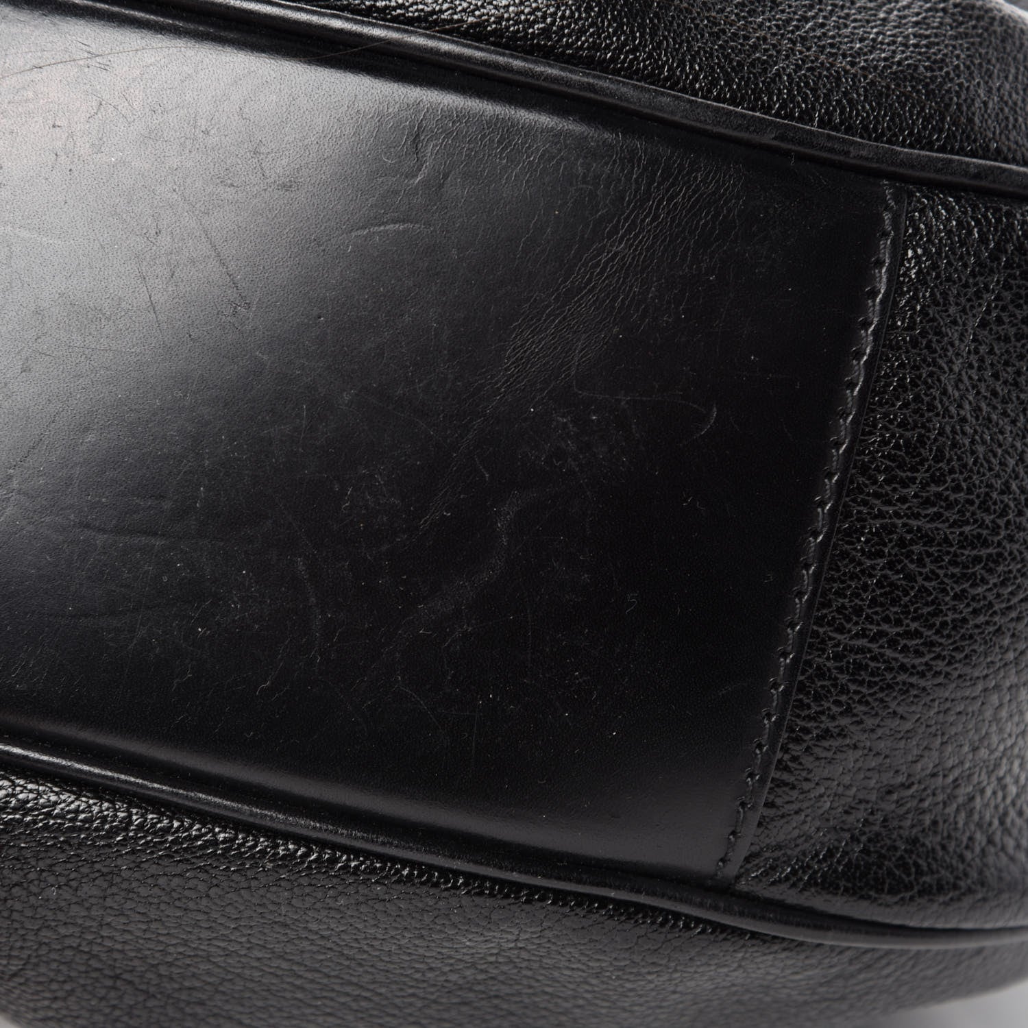 Burberry Calfskin Warrior Hobo Black 8 of 18