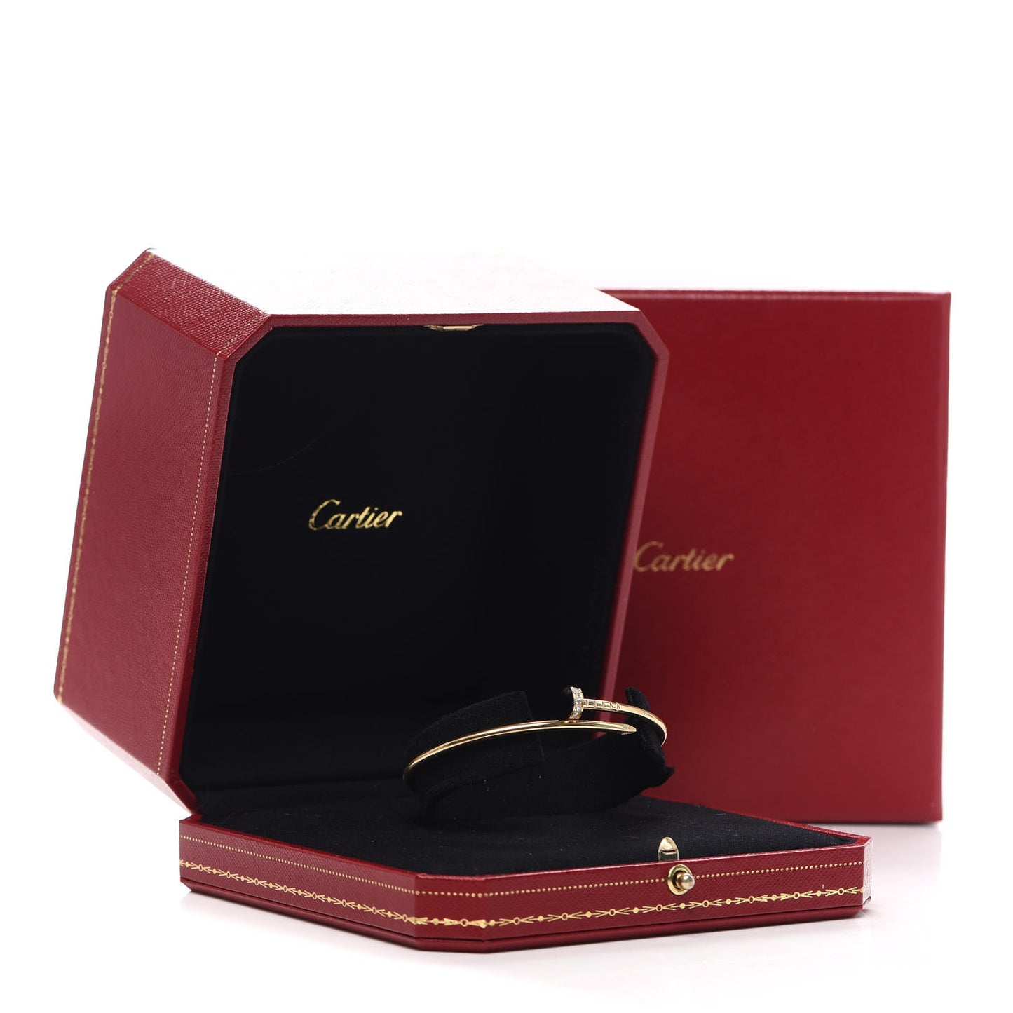 18K Yellow Gold Diamond Small Juste Un Clou Bracelet 17