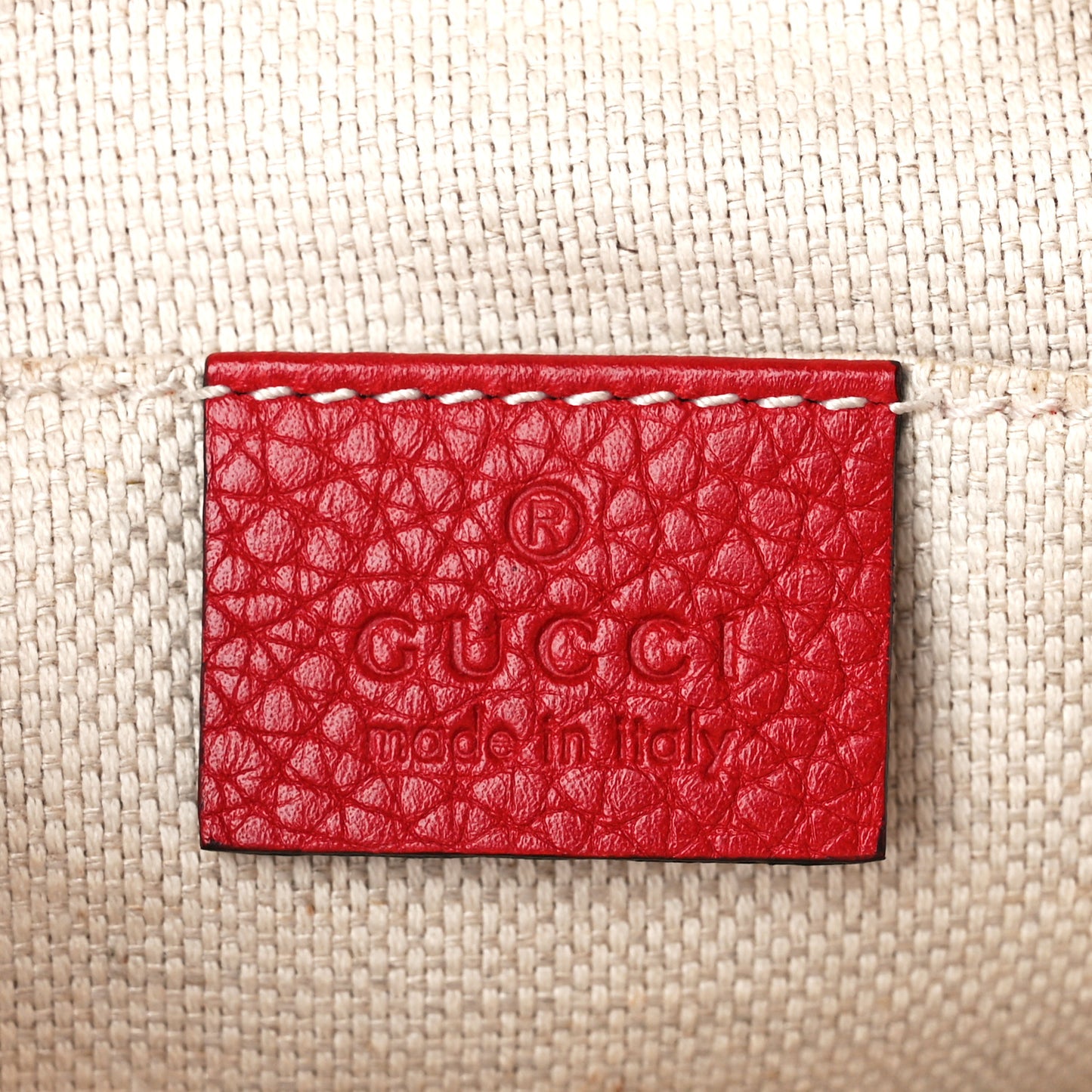 Pebbled Calfskin Small Soho Disco Bag Tabasco Red