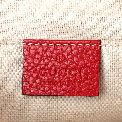 Gucci Pebbled Calfskin Small Soho Disco Bag Tabasco Red 6 of 12