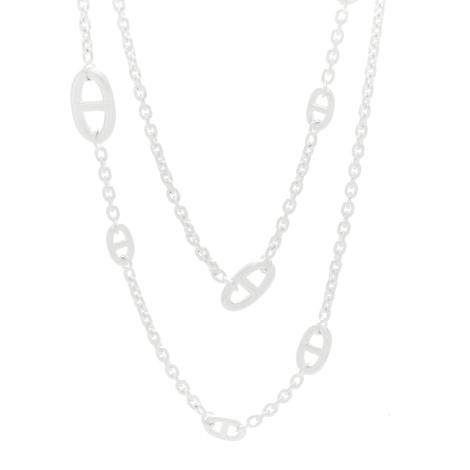 Hermes Sterling Silver Farandole Necklace 120 1 of 6