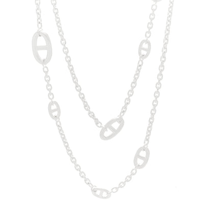 Hermes Sterling Silver Farandole Necklace 120 1 of 6